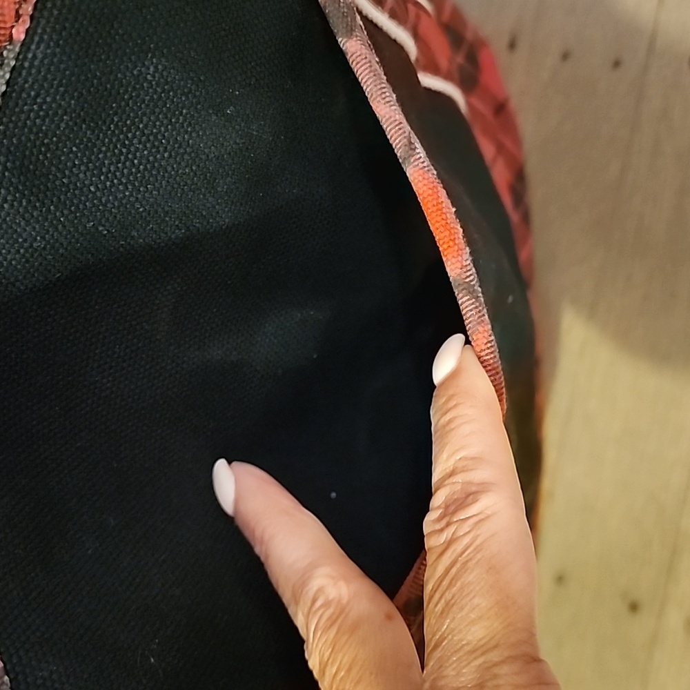 Lands' End zip top canvas Tote Bag - Picture 2 of 12